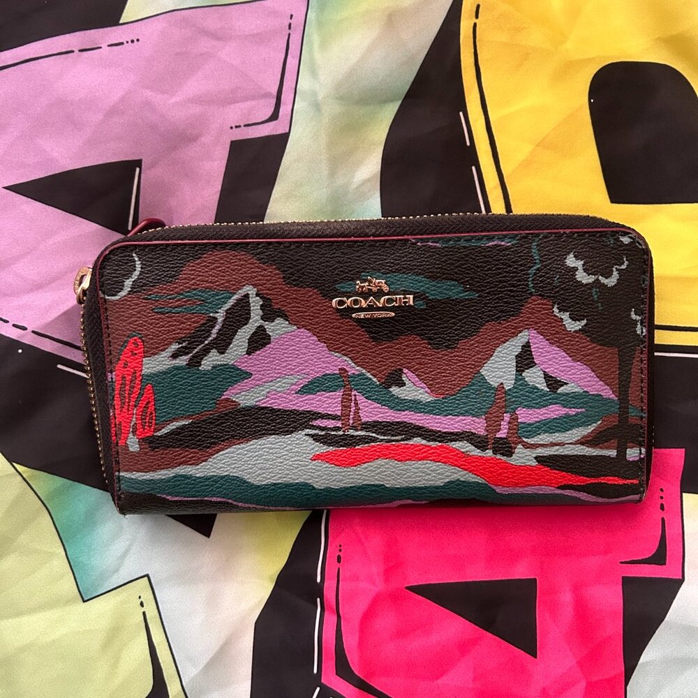 Coach Ava Landscape Accordion Wallet Limited Edition